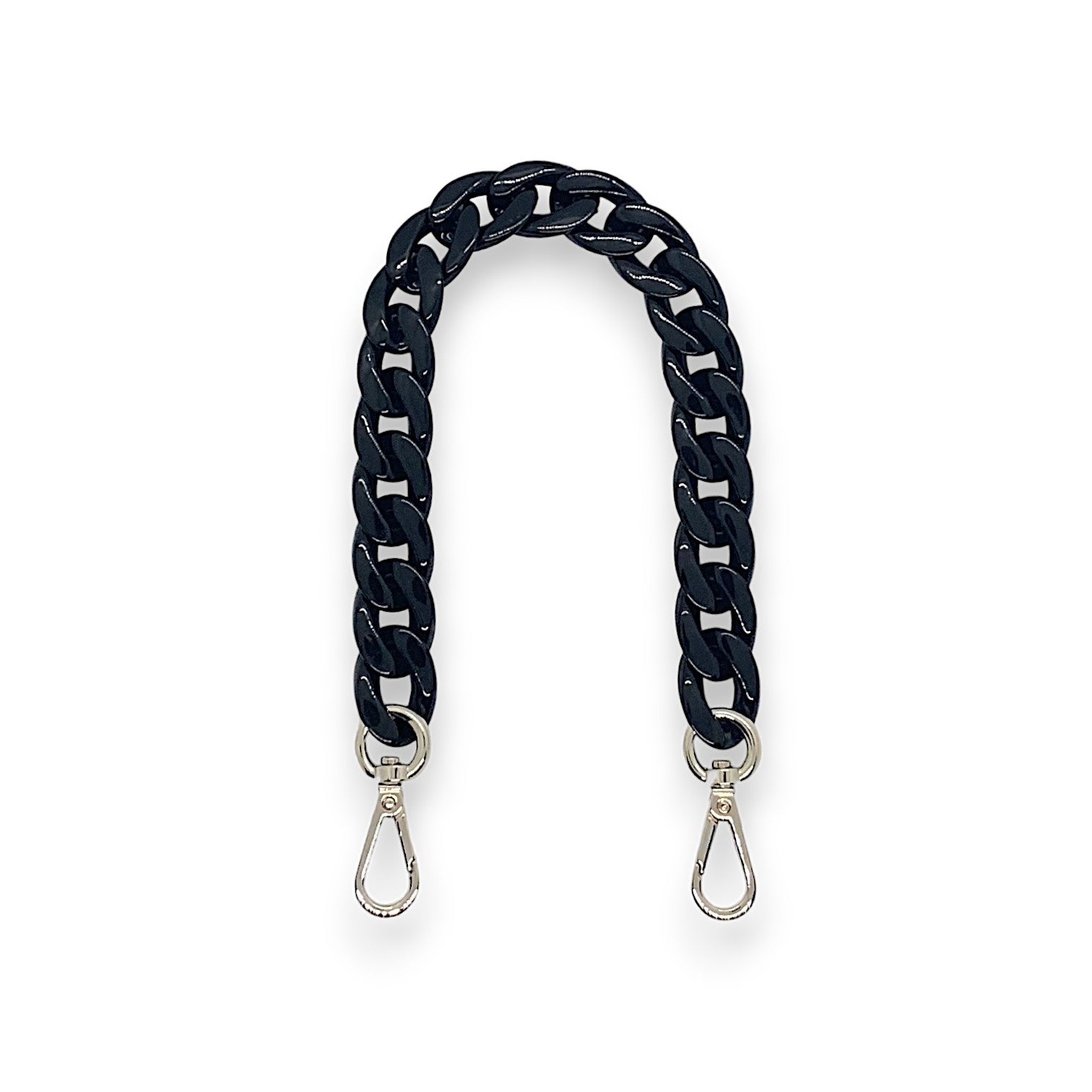 Acrylic Handbag Chain / Black Ebony 40cm