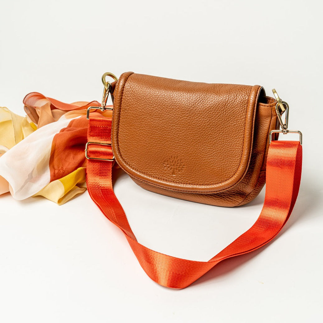 Premium Adjustable Handbag Strap / Lava Orange