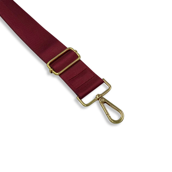 Premium Adjustable Handbag Strap / Wine Red 4cm