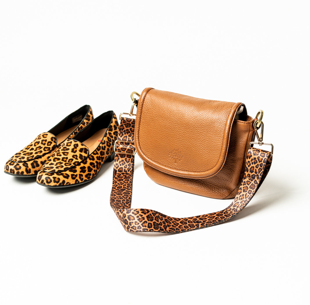 Adjustable Handbag Strap / Leopard Print