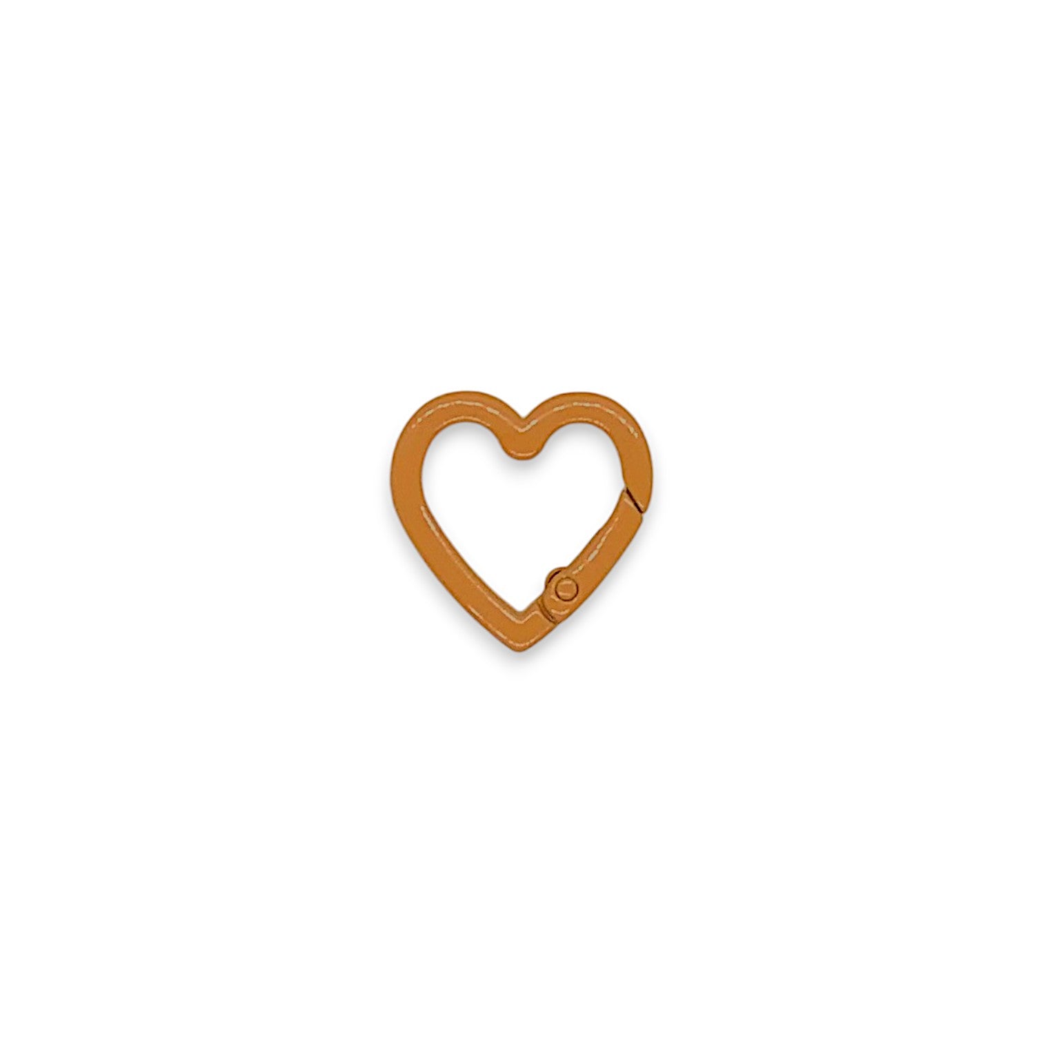 Handbag Ring Heart / Ochre Caramel 2.6cm