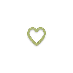 Handbag Ring Heart / Pistachio Green 2.6cm