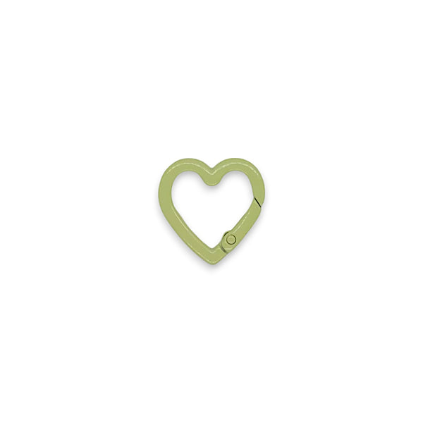 Handbag Ring Heart / Pistachio Green 2.6cm
