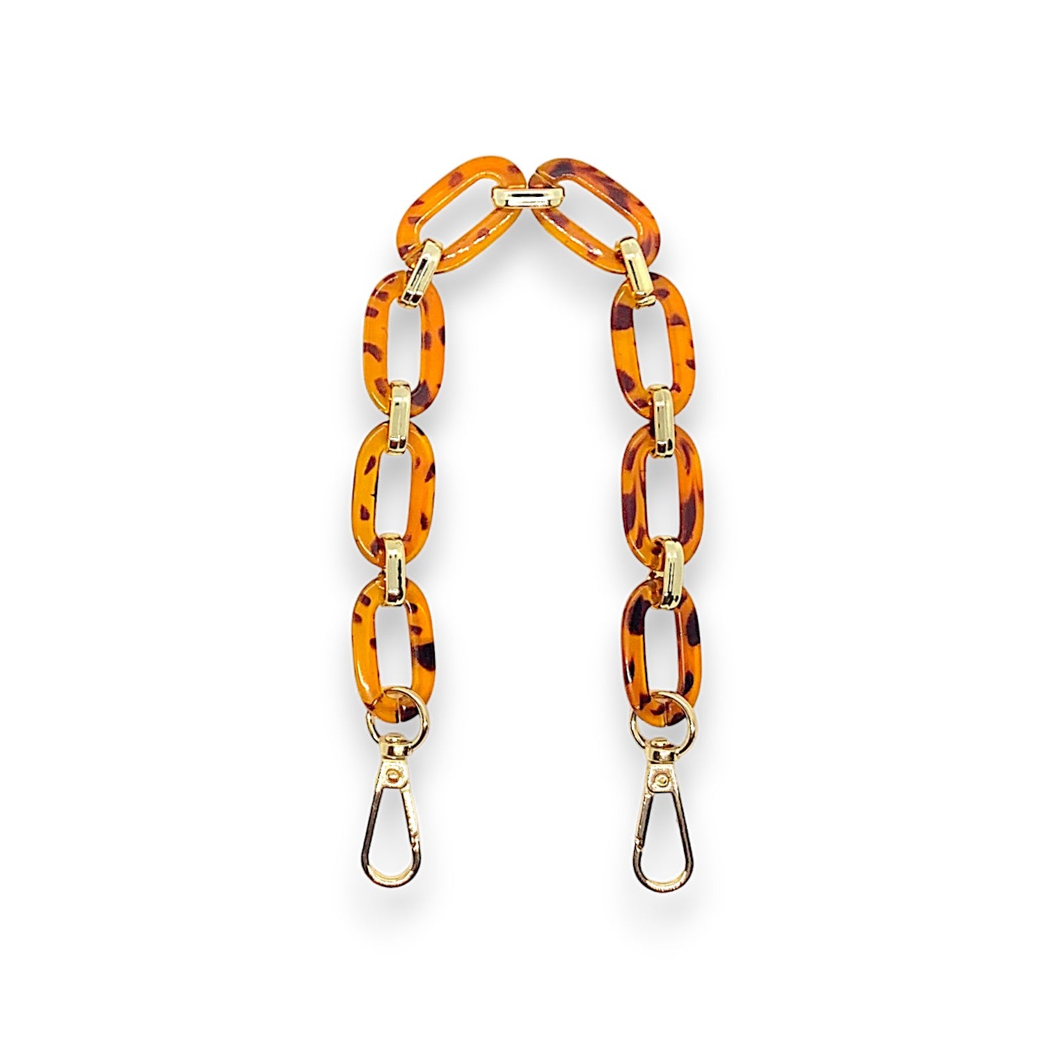 Acrylic Handbag Chain / Gold Brownie 40cm