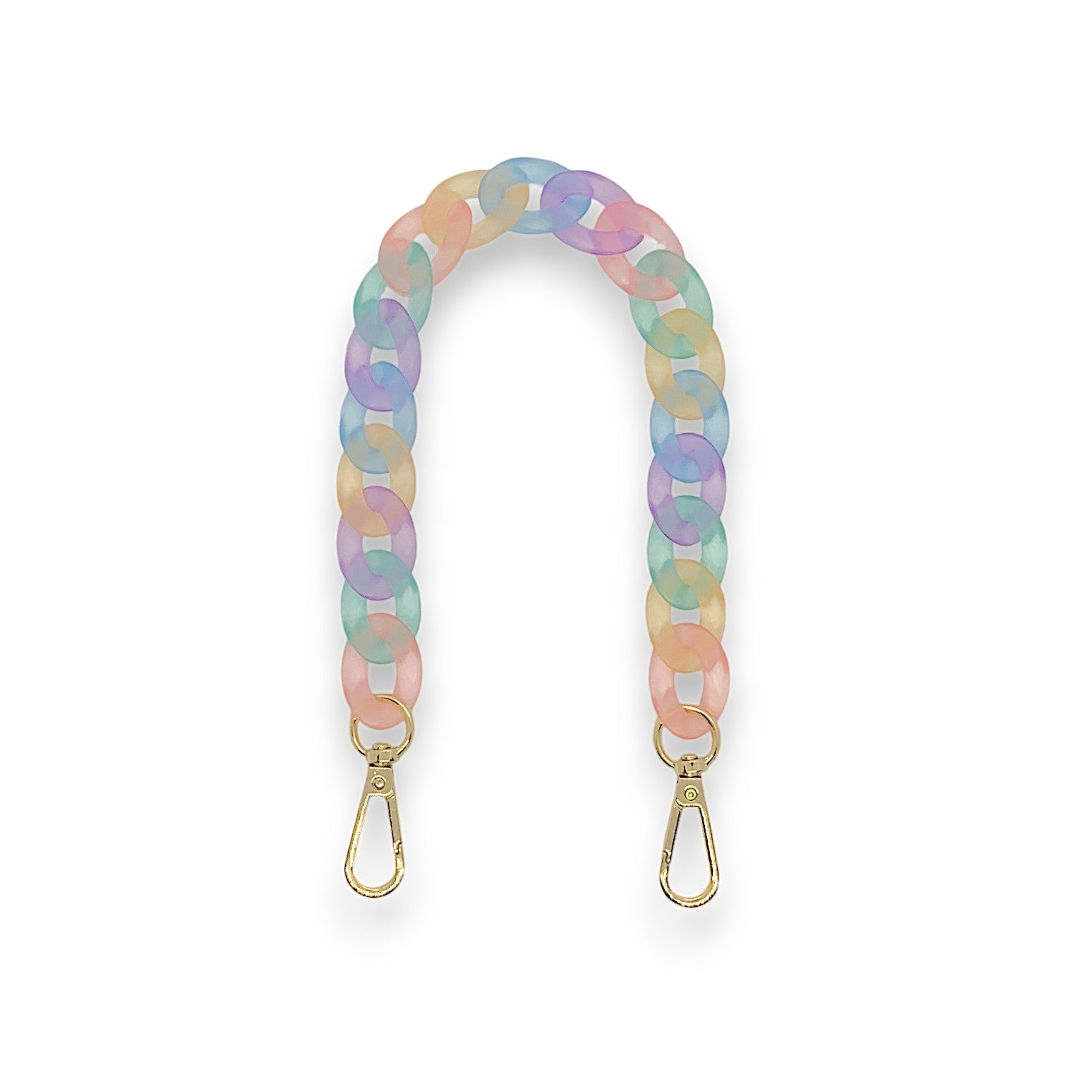 Acrylic Handbag Chain / Pastel Rainbow 40cm