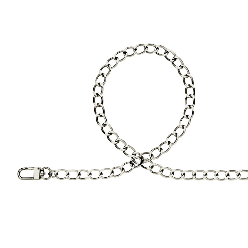 Handbag Chain / Tailored Crossbody Silver 110 cm