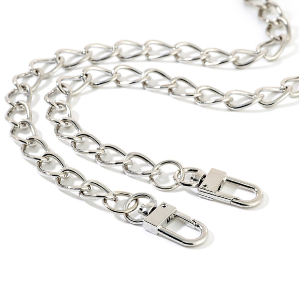 Handbag Chain / Tailored Crossbody Silver 110 cm