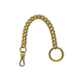 Gold Plated Keychain with Snap Hook / 22cm