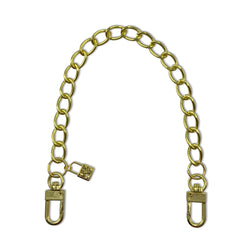 Handbag Chain with Lucky Lock Charm / Gold 30cm