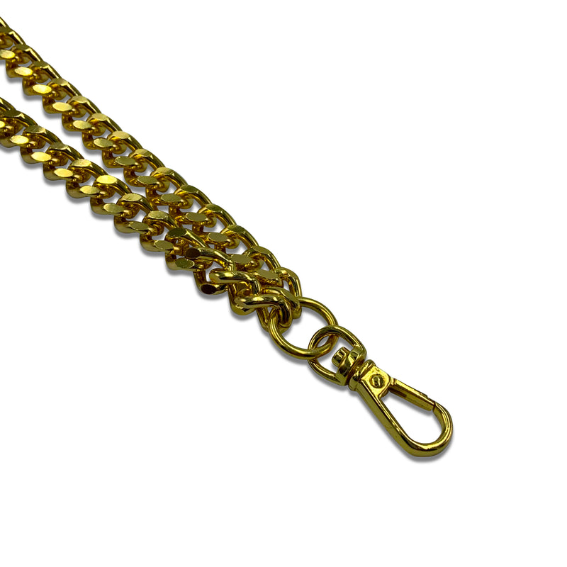 Gold Plated Handbag Chain Wristlet / 19cm