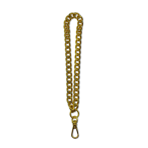 Gold Plated Handbag Chain Wristlet / 19cm