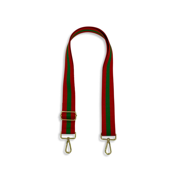 Green, Red & Black Handbag Strap - Adjustable Shoulder to