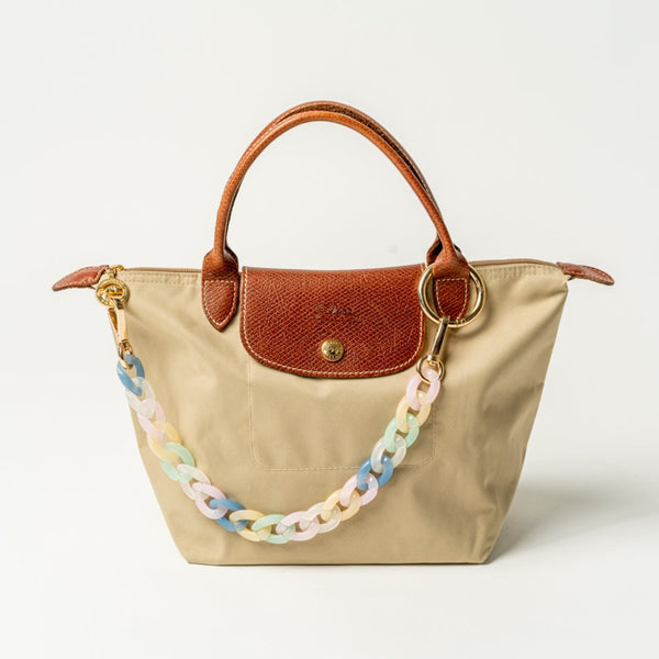 Acrylic Handbag Chain / Pastel Rainbow 40cm