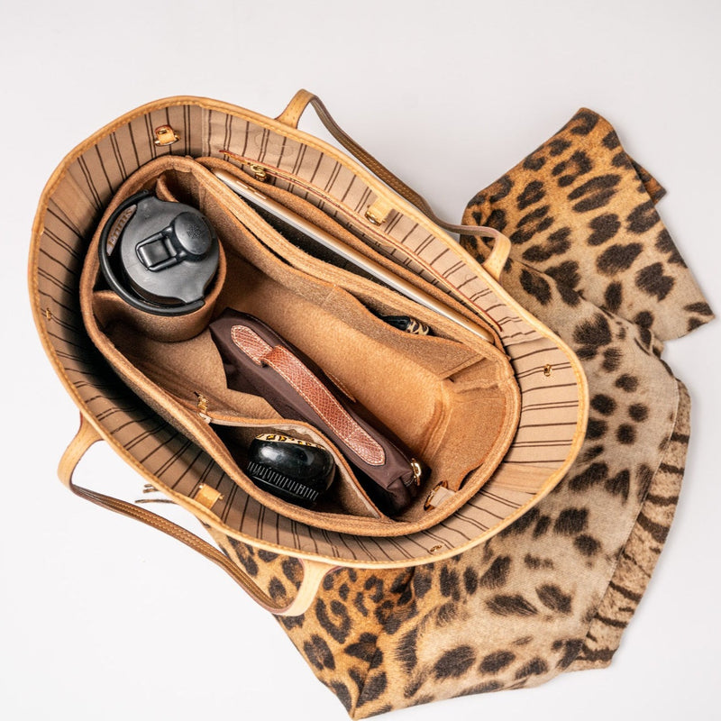 Repurposed LV Leopard pocket bag purse