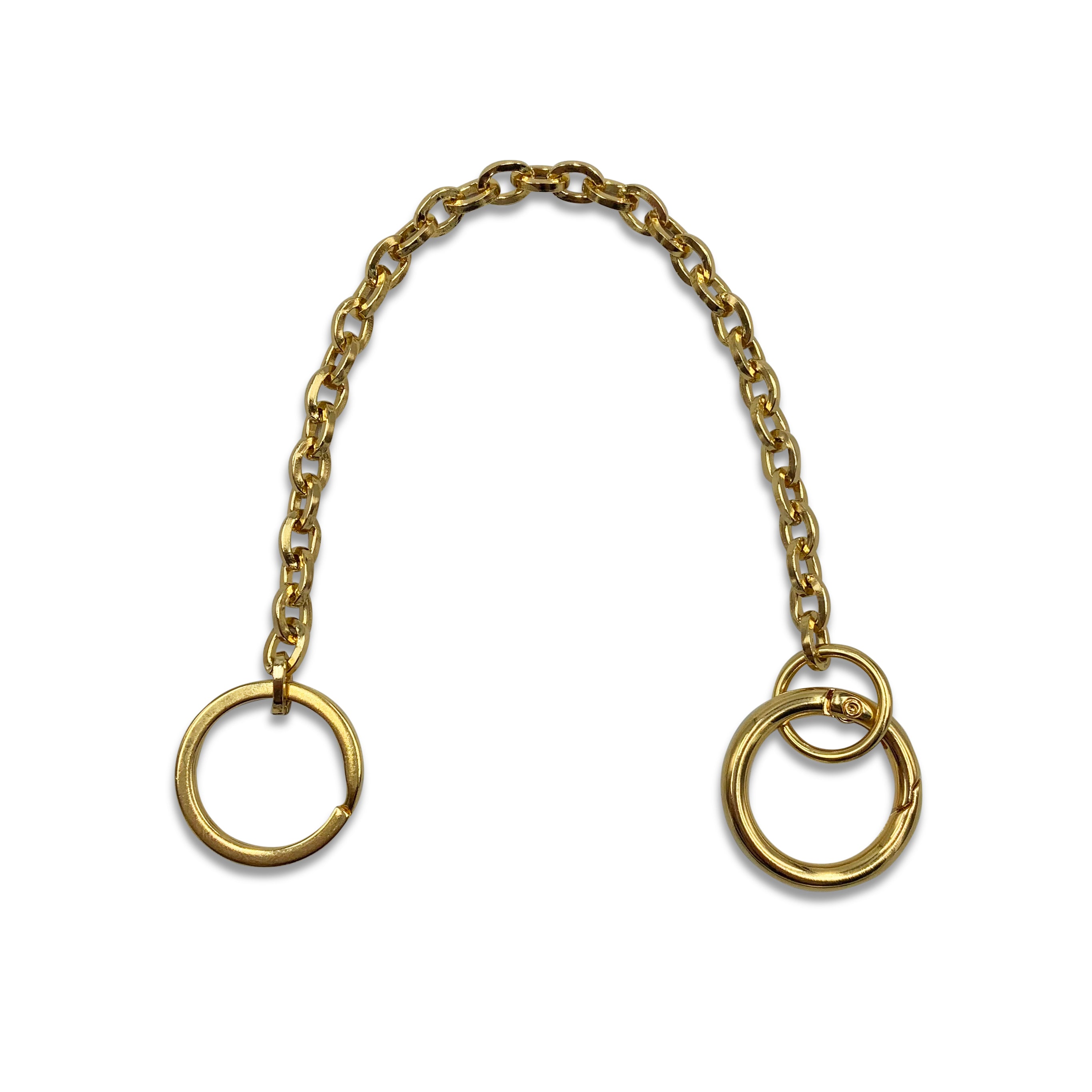 Gold Plated Keychain with Ring / 22cm