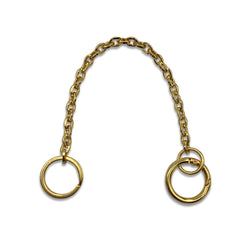 Gold Plated Keychain with Ring / 22cm