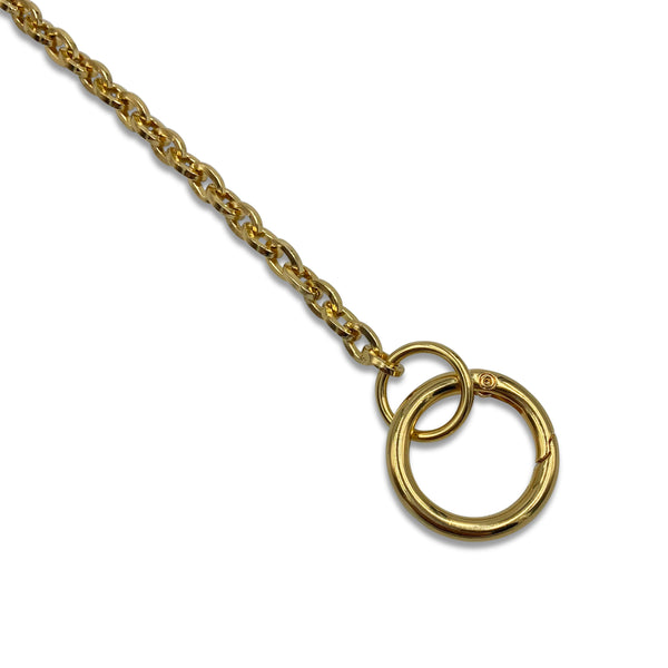 Gold Plated Keychain with Ring / 22cm